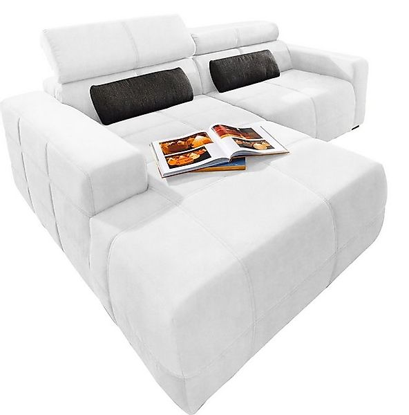 DOMO collection Ecksofa "Brandon Sitzbelastung 140 kg, kleine Ausführung B/ günstig online kaufen