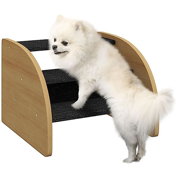 PawHut Hundetreppe 3 Stufen mit Seitenwand günstig online kaufen