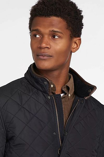 Barbour Quilted Jacke Powell Navy - Größe M günstig online kaufen