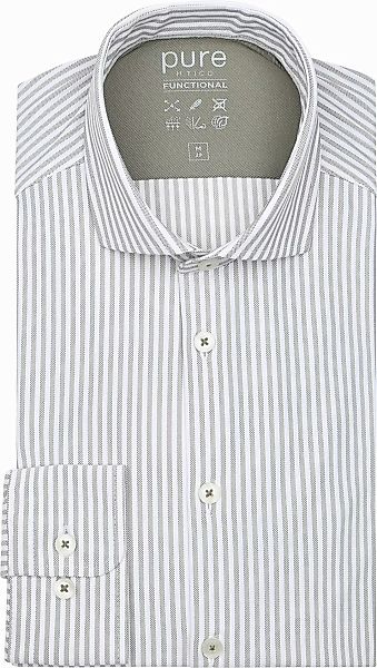 Pure The Functional Shirt Streifen Beige - Größe 43 günstig online kaufen