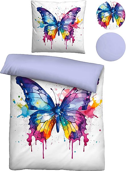 Biberna Wendebettwäsche "Karlo" 2 Stk. hautfreundlich, kühlend, mit Reißver günstig online kaufen