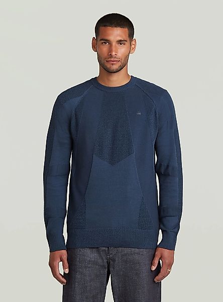 G-STAR Longpullover "3D Biker Ribbed Knit Pullover" günstig online kaufen