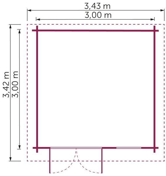 KONIFERA Gartenhaus "Sirius" Inklusive Fußboden günstig online kaufen