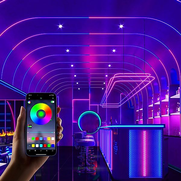 ZMH LED-Streifen RGB einstellbar mit Fernbedienung günstig online kaufen