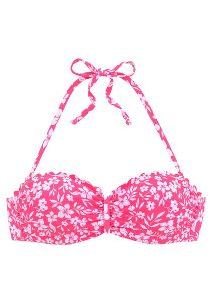 Vivance Bügel-Bandeau-Bikini-Top Leni, mit gelaserter Wellenkante günstig online kaufen