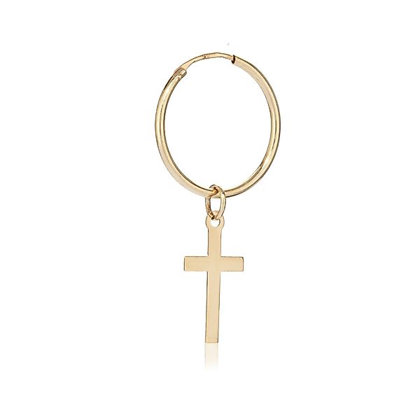 NKlaus Single-Creole Einzel 14mm Gothic Creolen günstig online kaufen