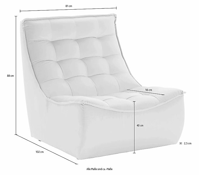 CALIA ITALIA Sessel "Banjo, Designsessel mit erstklassigem Sitzkomfort, als günstig online kaufen