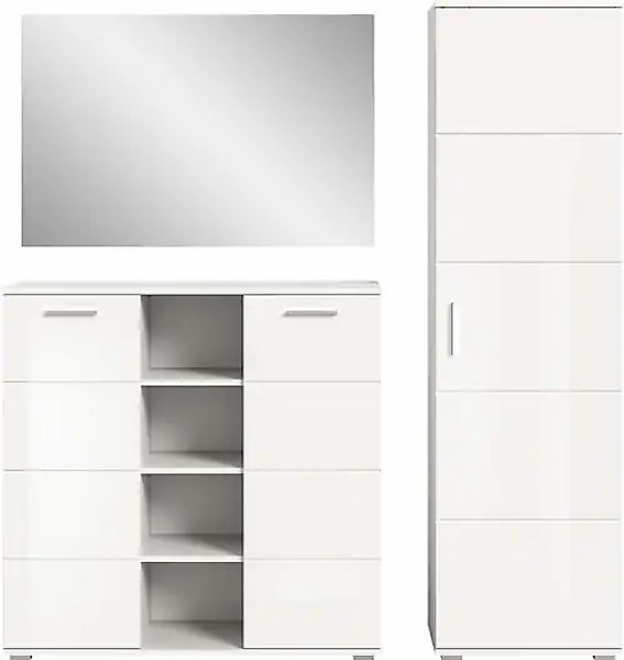 INOSIGN Garderoben-Set »Valge, Breite 180 cm inkl. 15cm Typenabstand, 3-tlg günstig online kaufen