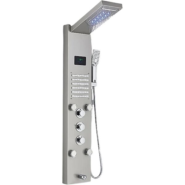 LuxaSteel Duscharmatur Regendusche, Duscharmatur Regendusche, Massage günstig online kaufen