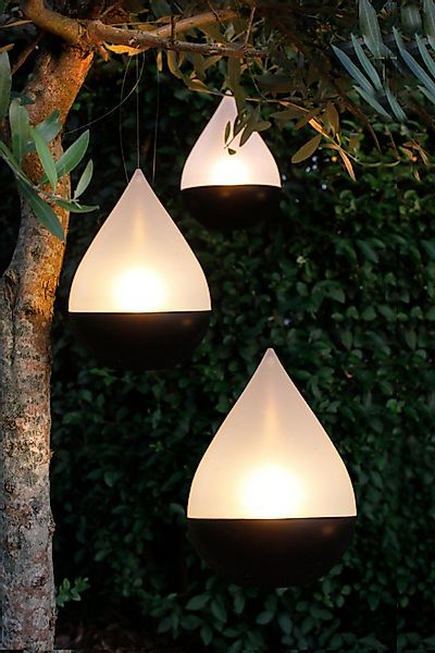 Arnusa LED Solarleuchte Gartenlampe Tropfen 3er günstig online kaufen