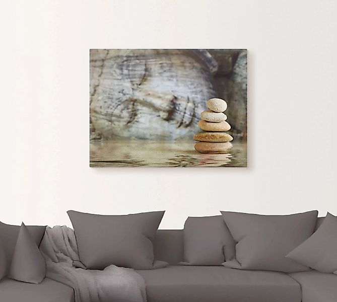 Artland Wandbild "Wassertempel", Zen, (1 St.), als Leinwandbild in verschie günstig online kaufen
