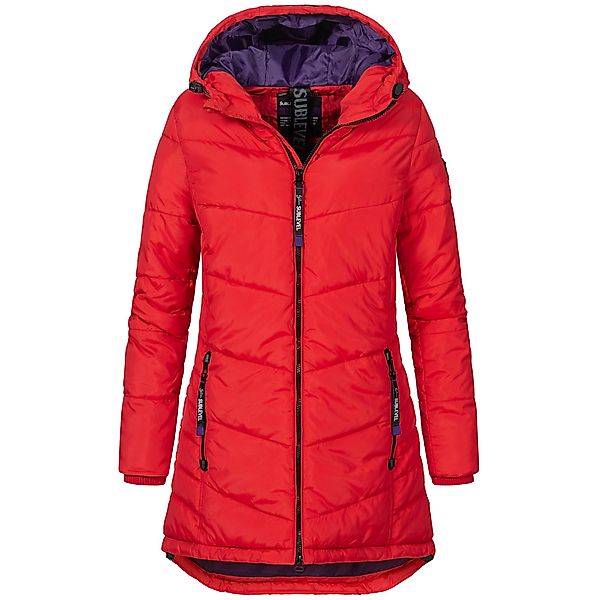 SUBLEVEL Steppjacke Damen Mantel mit Kapuze günstig online kaufen