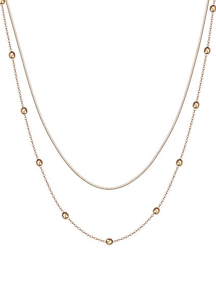Hey Happiness Edelstahlkette Layer Kugel, 18K günstig online kaufen