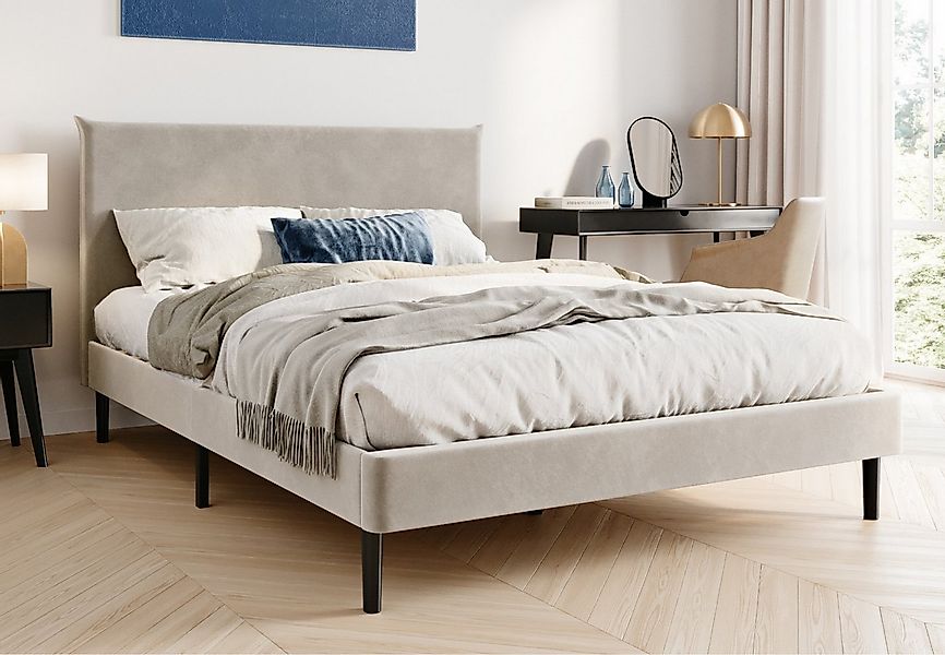 Home Collective Polsterbett 140x200 und 160x200 cm mit Lattenrost und weich günstig online kaufen