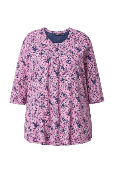 Ulla Popken T-Shirt Shirt Blüten A-Linie günstig online kaufen