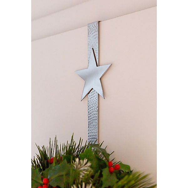 Fink Christbaumschmuck HAZEL Dekohänger - silber aus Edelstahl - H.36cm x B günstig online kaufen