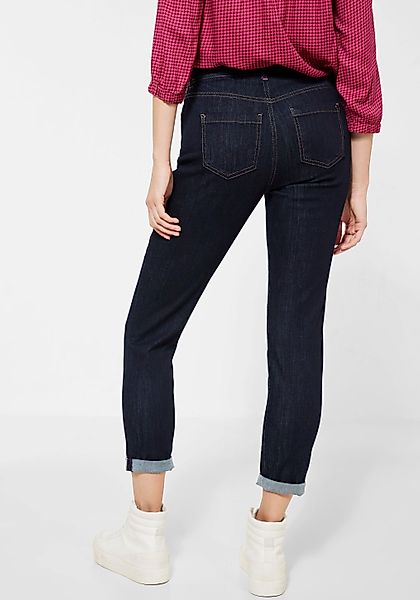 STREET ONE Slim-fit-Jeans Style Mom mit Kontrastnähten an den Gürtelschlauf günstig online kaufen