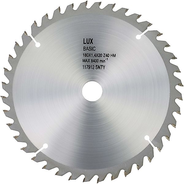 LUX-TOOLS HM-Kreissägeblatt Holz Ø 185 mm 40 Zähne günstig online kaufen