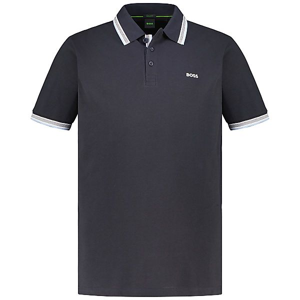 BOSS Poloshirt mit Kontrastdetails Farbe marine Größe: 4XL günstig online kaufen