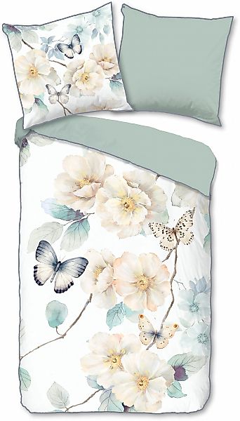 Descanso Wendebettwäsche "Adiwanya" 2 Stk. tlg. Satin, Reißverschluss, Pasp günstig online kaufen