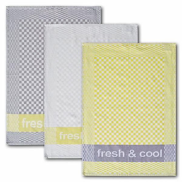 Dyckhoff Geschirrtuch "Fresh & Cool, Maße je Tuch ca. 50x70 cm" mit drei ve günstig online kaufen