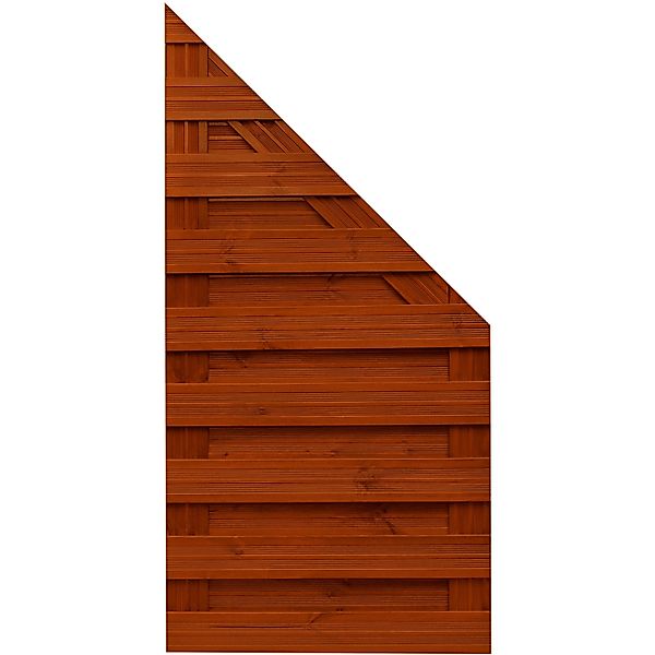 Sichtschutzzaun-Anschlussel. Goch Teakfarben lasiert 180/90 x 90cm FSC günstig online kaufen