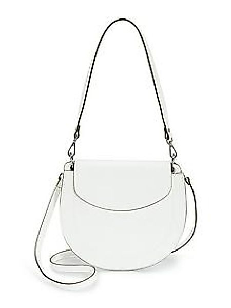 Umhängetasche goldfarbenen Metallelementen Peter Hahn weiss günstig online kaufen