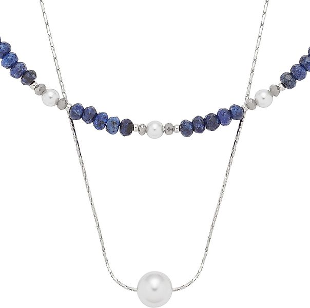 LEONARDO Kette mit Anhänger Halskette Anjana, mit Sodalith - mit Glasperle, günstig online kaufen