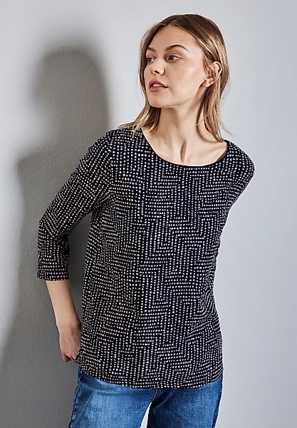 STREET ONE 3/4-Arm-Shirt "EVI", mit All-Over Print günstig online kaufen