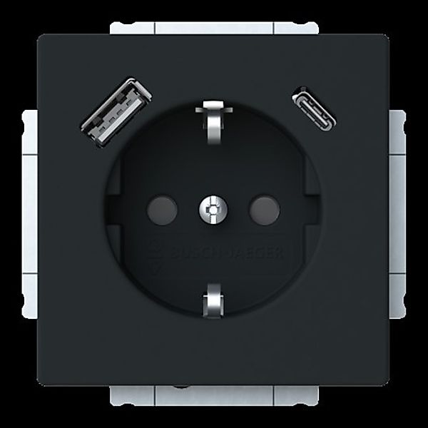 Busch-Jaeger SCHUKO Steckdose USB-A+C 20 EUCB2USBAC-885 - 2CKA002011A6312 günstig online kaufen