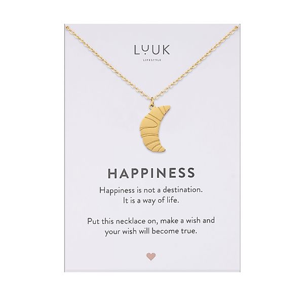 LUUK LIFESTYLE Kette mit Anhänger Croissant, günstig online kaufen