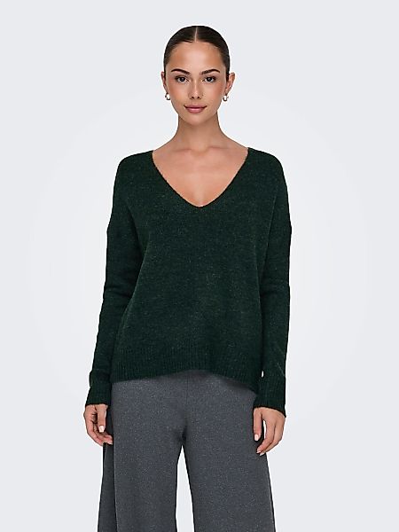 JDY V-Ausschnitt-Pullover "JDYELANORA L/S V-NECK PULLO. KNT NOOS", mit leic günstig online kaufen
