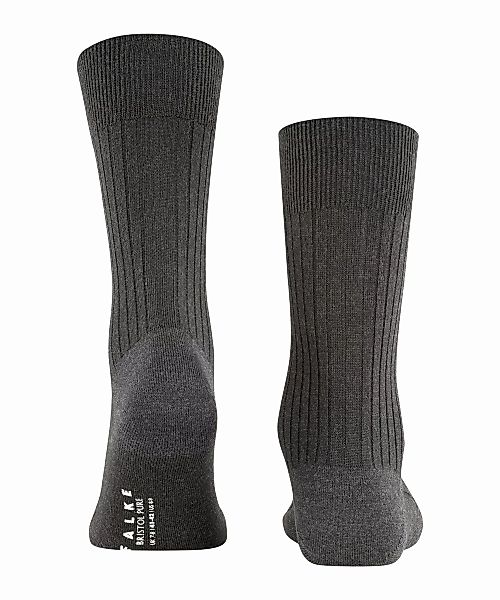 FALKE Bristol Pure Herren Socken, 47-48, Grau, Uni, Schurwolle, 14415-30800 günstig online kaufen
