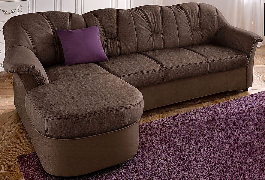 DOMO collection Ecksofa Flores Schlafsofa, B/T/H: 233/142/86 cm, L-Form, wa günstig online kaufen