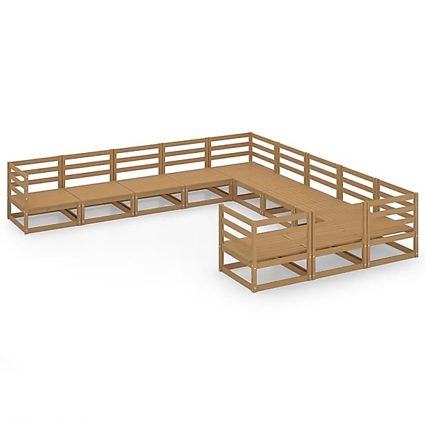 vidaXL 11-tlg Garten-Lounge-Set Massivholz Kiefer Modell 39 günstig online kaufen