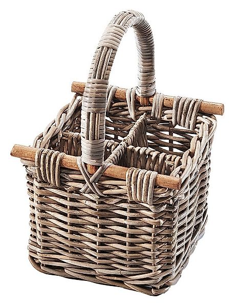 Kobolo Flaschenkorb Flaschenträger PULLO für 4 Flaschen aus Rattan günstig online kaufen