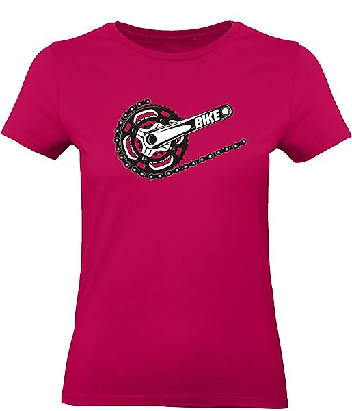 Baddery Print-Shirt Fahrrad T-Shirt Damen: "Bike" günstig online kaufen