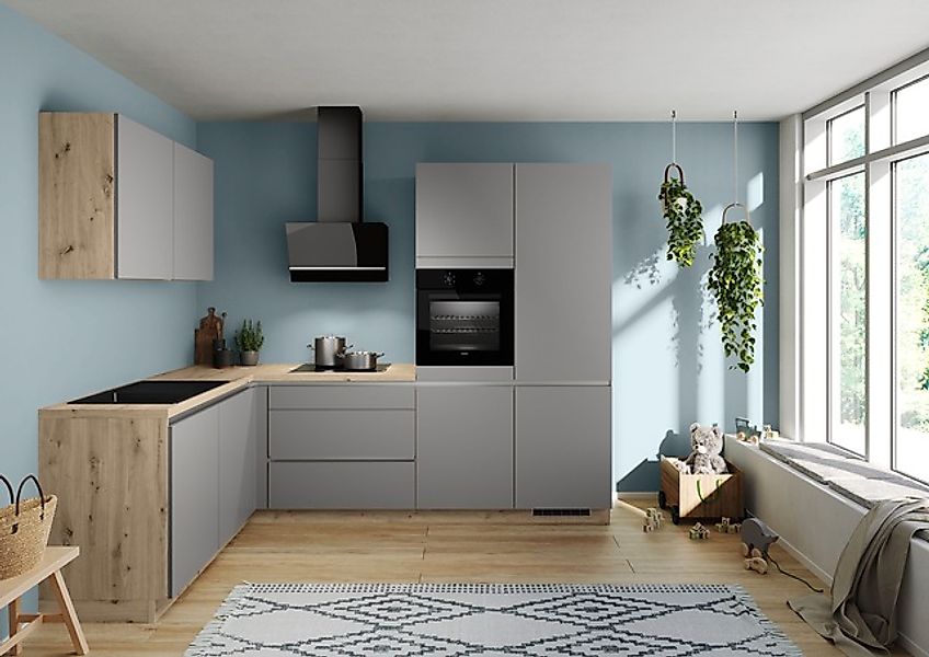 IMPULS KÜCHEN Winkelküche »"Dublin", Ausrichtung wählbar, Schubkästen mit S günstig online kaufen