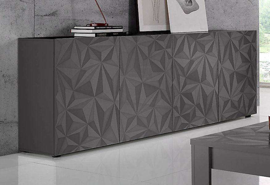 INOSIGN Sideboard "Prisma Breite 241, Kommode 4 Türen, Anrichte" Front mit günstig online kaufen