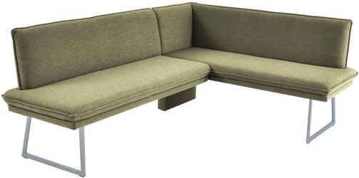 K+W Komfort & Wohnen Eckbank mit Sattlernaht und schmaler Kufe, langer Sche günstig online kaufen