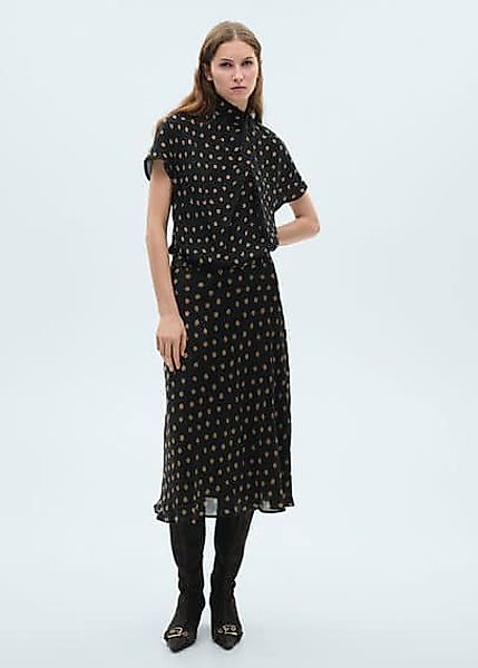 Midi-Rock mit Polka Dots günstig online kaufen