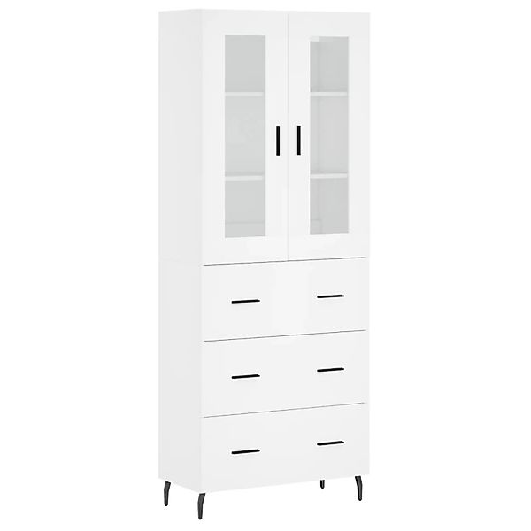 vidaXL Highboard Weiß 69,5x34x180 cm Holzwerkstoff 3198417 günstig online kaufen