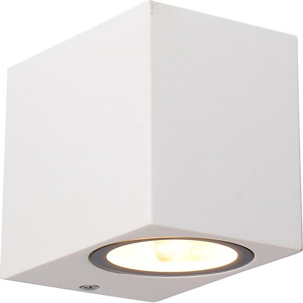 LED`s,ight Außen-Wandleuchte Eckig 1-flammig Weiß günstig online kaufen