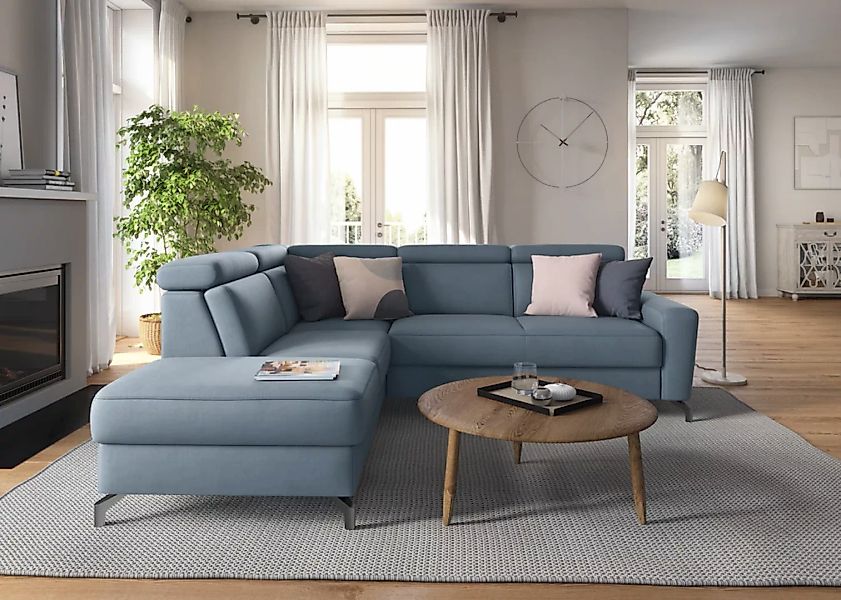 sit&more Ecksofa »Scarlett L-Form«, inklusive Kopfteilverstellung, wahlweis günstig online kaufen