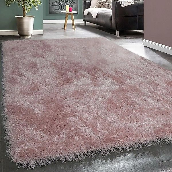 Paco Home Hochflor-Teppich Glamour 300, rechteckig, günstig online kaufen