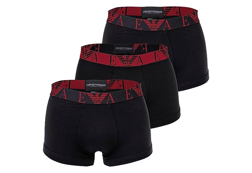 Emporio Armani Boxer Herren Boxershort 3er Pack Baumwolle BOLD MONOGRAM (Pa günstig online kaufen