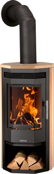 Justus Kaminofen Usedom 5 Schwarz 5 kW Sandsteinverkleidung EEK: A günstig online kaufen