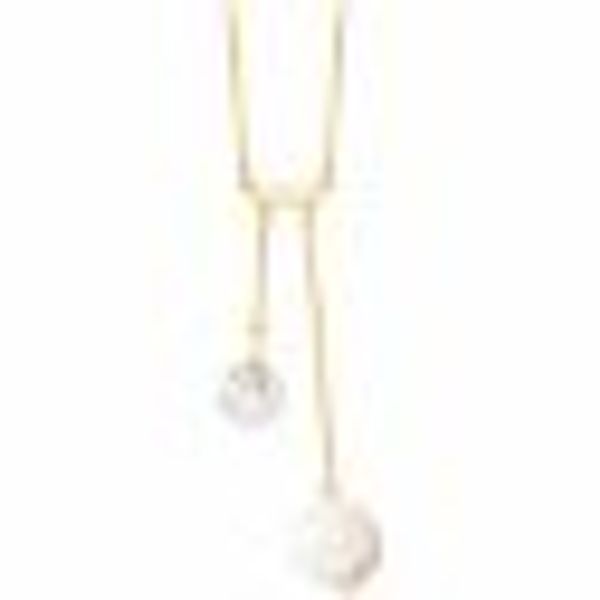 Anhänger mit Kette 925/- Sterling Silber vergoldet Perle und Zirkonia günstig online kaufen