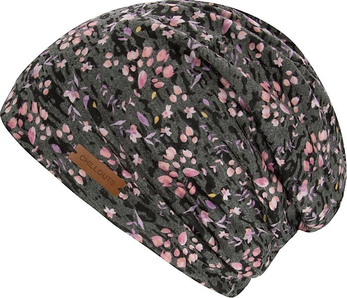 chillouts Beanie Linz Hat Feminine Beanie mit verspieltem Blütenprint günstig online kaufen