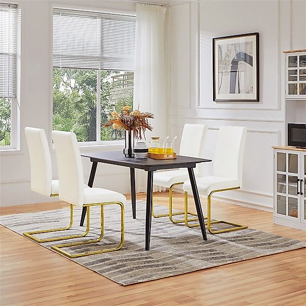 Yaheetech Esszimmerstuhl 2/4/6-er Küchenstuhl (2 St), Schwinger Polsterstuh günstig online kaufen